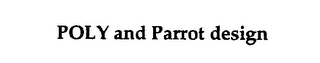 POLY AND PARROT DESIGN logo