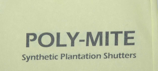 POLY- MITE SYNTHETIC PLANTATION SHUTTERS logo