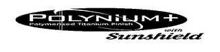 POLYNIUM + POLYMERIZED TITANIUM FINISH WITH SUNSHIELD logo