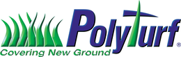 POLYTURF COVERING NEW GROUND logo