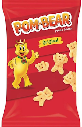 POM-BEAR POTATO SNACKS ORIGINAL logo