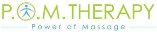 P.O.M. THERAPY POWER OF MASSAGE logo