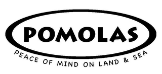 POMOLAS PEACE OF MIND ON LAND & SEA logo