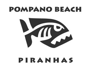 POMPANO BEACH PIRANHAS logo