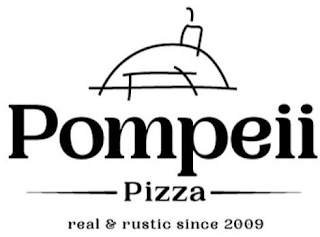 POMPEII PIZZA REAL & RUSTIC SINCE 2009 logo