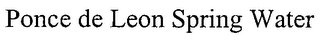 PONCE DE LEON SPRING WATER logo