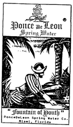 PONCE DE LEON SPRING WATER FOUNTAIN OF YOUTH logo