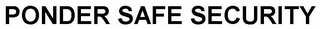 PONDER SAFE SECURITY logo