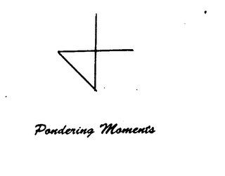 PONDERING MOMENTS logo
