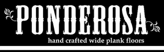 PONDEROSA HAND CRAFTED WIDE PLANK FLOORS logo