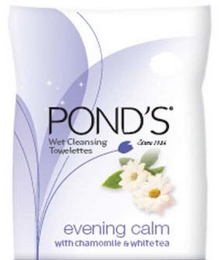 POND'S WET CLEANSING TOWLETTES EVENING CALM WITH CHAMOMILE & WHITE TEA logo