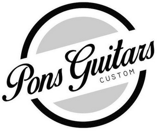 PONS GUITARS CUSTOM logo
