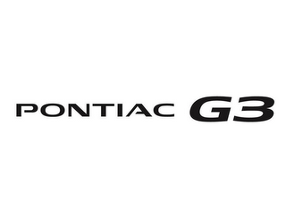 PONTIAC G3 logo