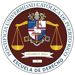 PONTIFICIA UNIVERSIDAD CATOLICA DE PUERTO RICO ESCUELA DE DERECHO SACTA MARIA MATTER DEI ARS BONI ET AEQUI 1961 logo