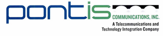 PONTIS COMMUNICATIONS, INC. A TELECOMMUNICATIONS AND TECHNOLOGY INTEGRATION COMPANY logo