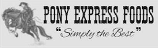 PONY EXPRESS FOODS "SIMPLY THE BEST" logo