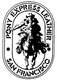 PONY EXPRESS LEATHER SAN FRANCISCO logo