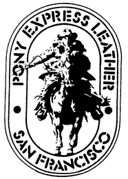 PONY EXPRESS LEATHER SAN FRANCISCO logo