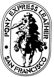 PONY EXPRESS LEATHER SAN FRANCISCO logo