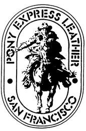 PONY EXPRESS LEATHER SAN FRANCISCO logo