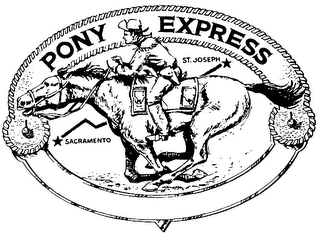 PONY EXPRESS SACRAMENTO ST. JOSEPH. logo