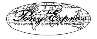 PONY EXPRESS THE GLOBAL EQUESTRAIN MARKETPLACE logo