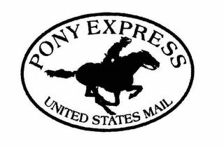PONY EXPRESS UNITED STATES MAIL logo