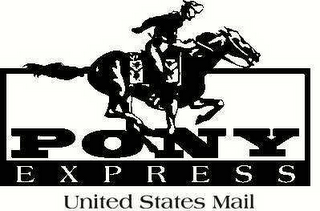 PONY EXPRESS UNITED STATES MAIL logo