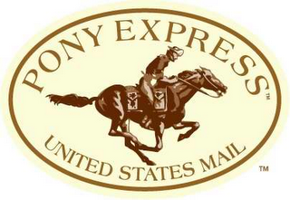 PONY EXPRESS UNITED STATES MAIL logo