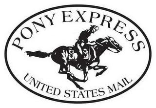 PONY EXPRESS UNITED STATES MAIL logo