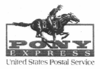 PONY EXPRESS UNITED STATES POSTAL SERVICE logo