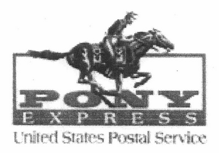 PONY EXPRESS UNITED STATES POSTAL SERVICE logo