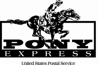 PONY EXPRESS UNITED STATES POSTAL SERVICE logo