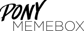PONY MEMEBOX logo