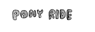 PONY RIDE logo