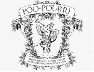 POO-POURRI SPRITZ THE BOWL BEFORE YOU GO AND NO ONE ELSE WILL EVER KNOW logo