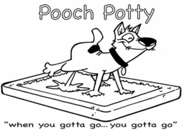 POOCH POTTY "WHEN YOU GOTTA GO...YOU GOTTA GO" logo