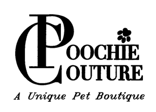 POOCHIE COUTURE A UNIQUE PET BOUTIQUE logo