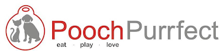 POOCHPURRFECT EAT PLAY LOVE logo