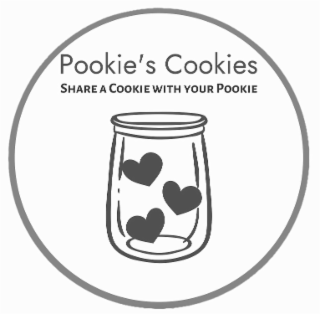 POOKIE'S COOKIES SHARE A COOKIE WITH YOUR POOKIE logo