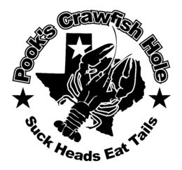 POOK'S CRAWFISH HOLE SUCK HEADS EAT TAILS logo