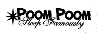 POOM POOM SLEEP FAMOUSLY logo