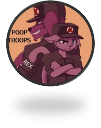 POOP TROOPS ROXI REX logo