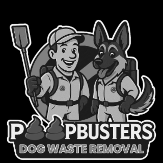 POOPBUSTERS DOG WASTE REMOVAL logo
