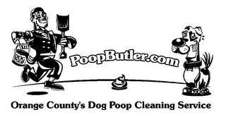 POOPBUTLER.COM DOG POOP ORANGE COUNTY'S DOG POOP CLEANING SERVICE logo