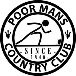POOR MAN'S COUNTRY CLUB - SINCE - 1840 - logo