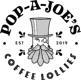 POP-A-JOE'S COFFEE LOLLIES EST 2019 logo