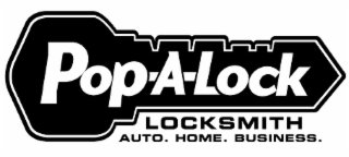 POP-A-LOCK LOCKSMITH AUTO. HOME. BUSINESS. logo