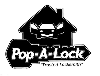POP-A-LOCK "TRUSTED LOCKSMITH" logo