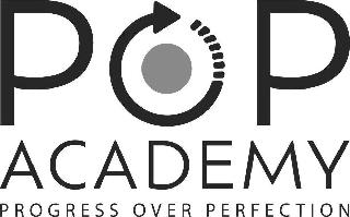 POP ACADEMY PROGRESS OVER PERFECTION